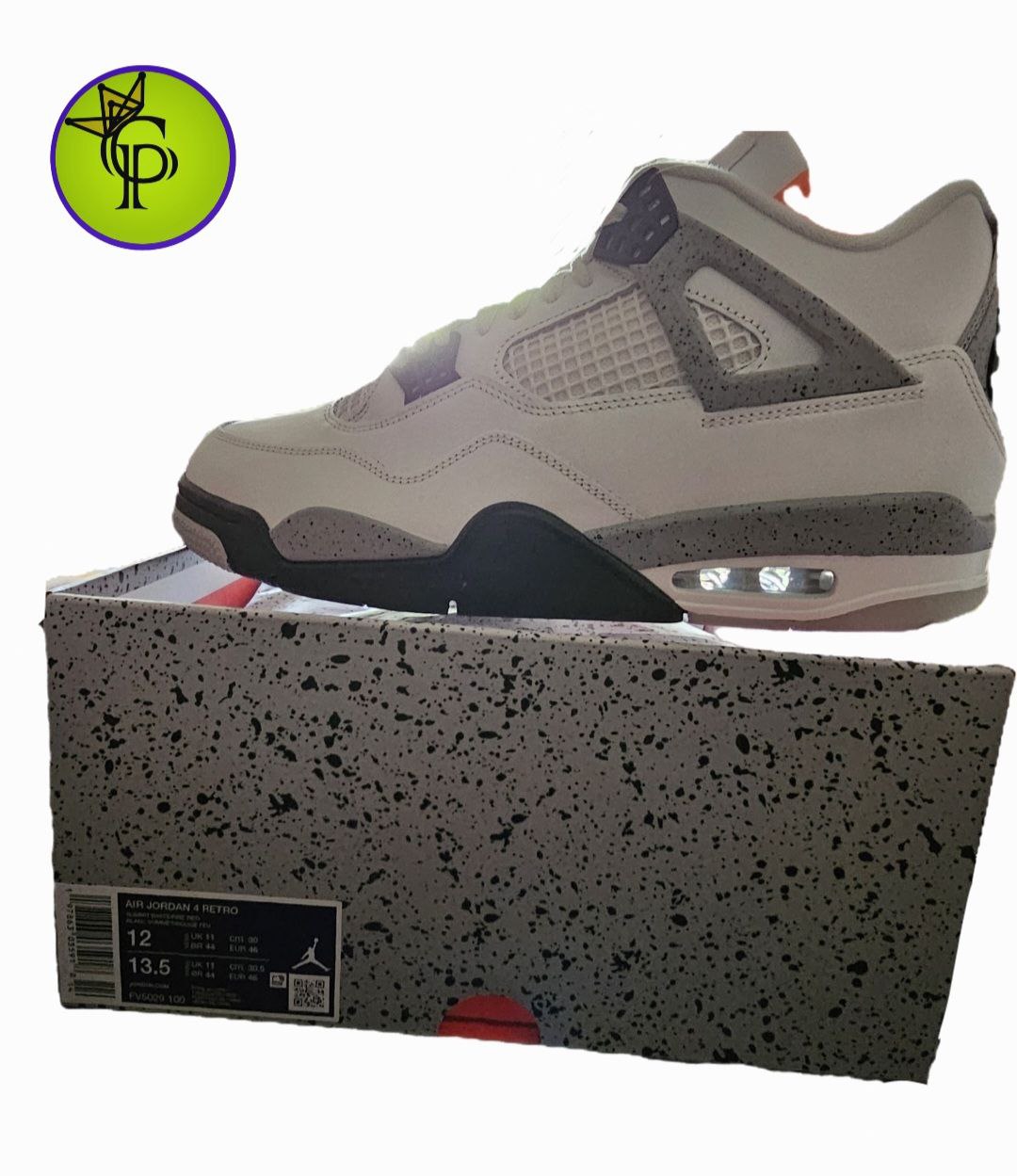Jordan 4 RetroWhite Cement (2025)
SIZE 12